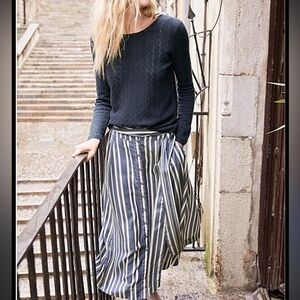 Chan Luu Nantucket Striped Skirt size small